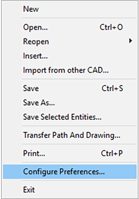 Configure Preferences
