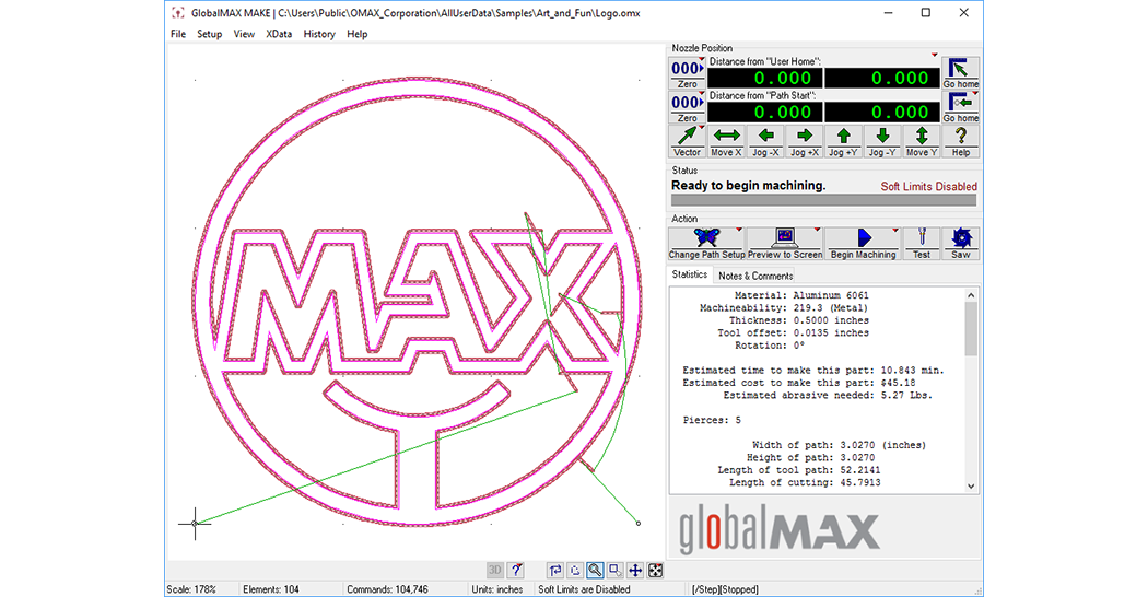 OMAX® GlobalMAX Help