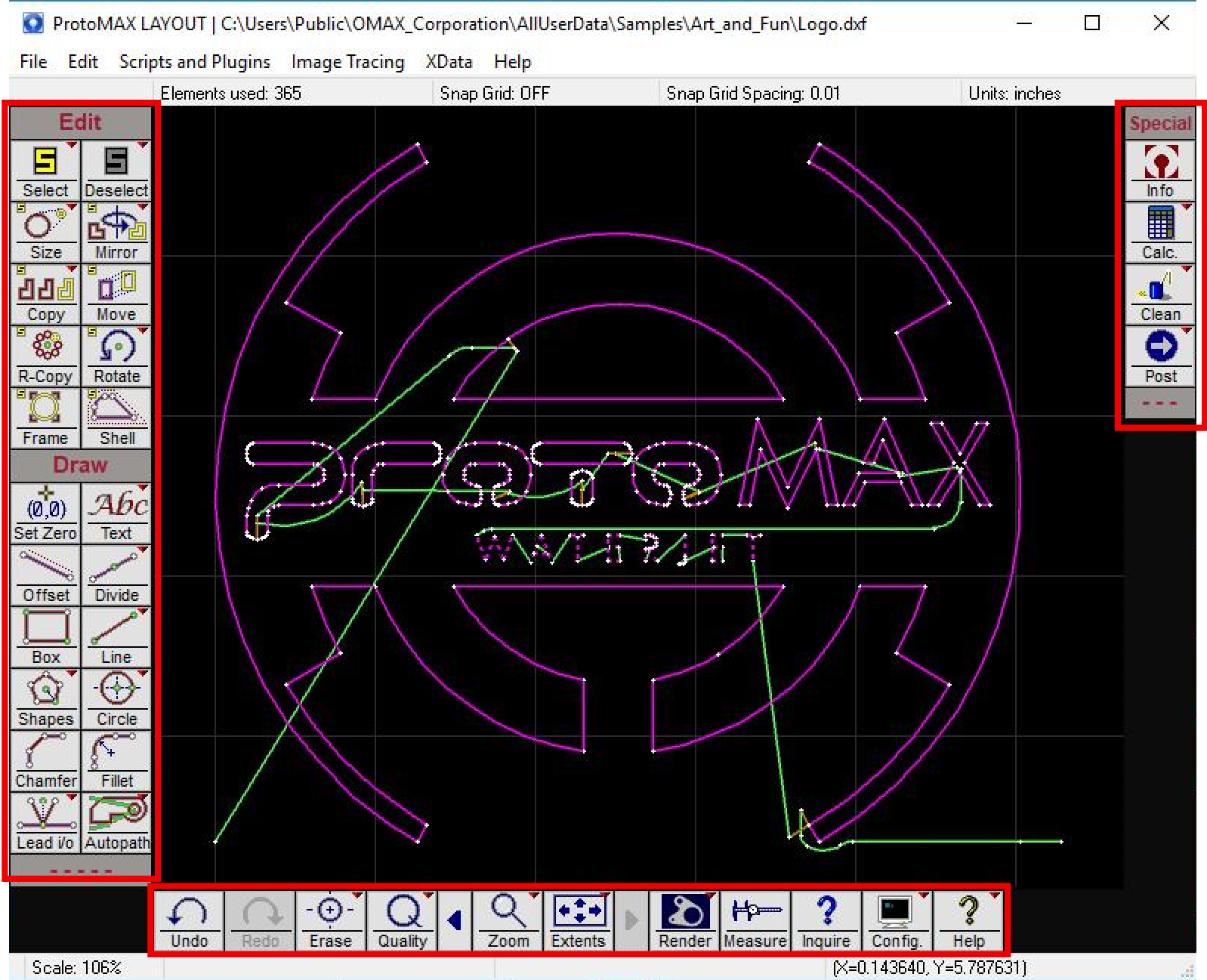 How the LAYOUT Software Works