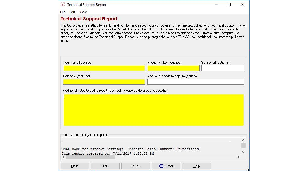 create-report-for-technical-support